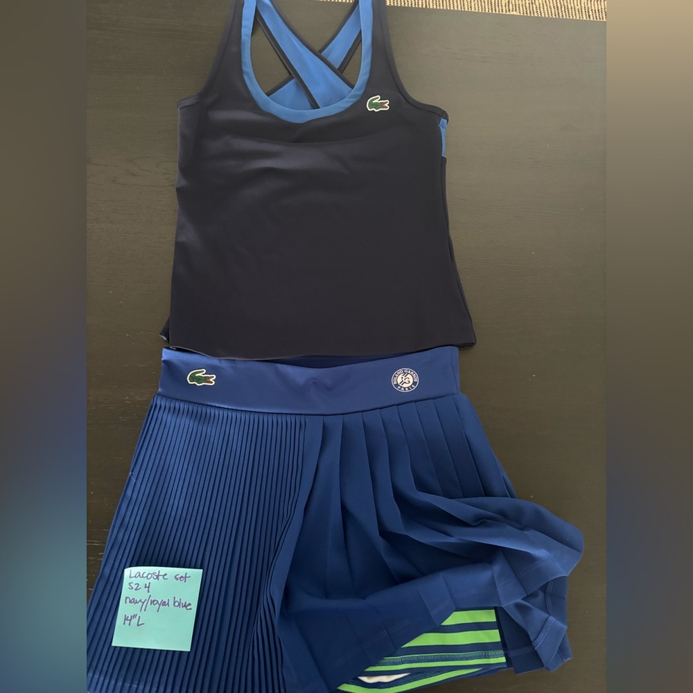 Lacoste women’s tennis skirt set